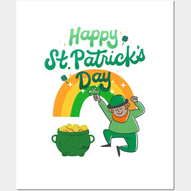 Happy St. Patrick's Day Wall Art by deklinlee